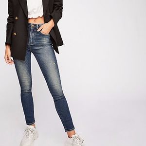 FREE PEOPLE Lee High-Rise Skinny Jeans 29